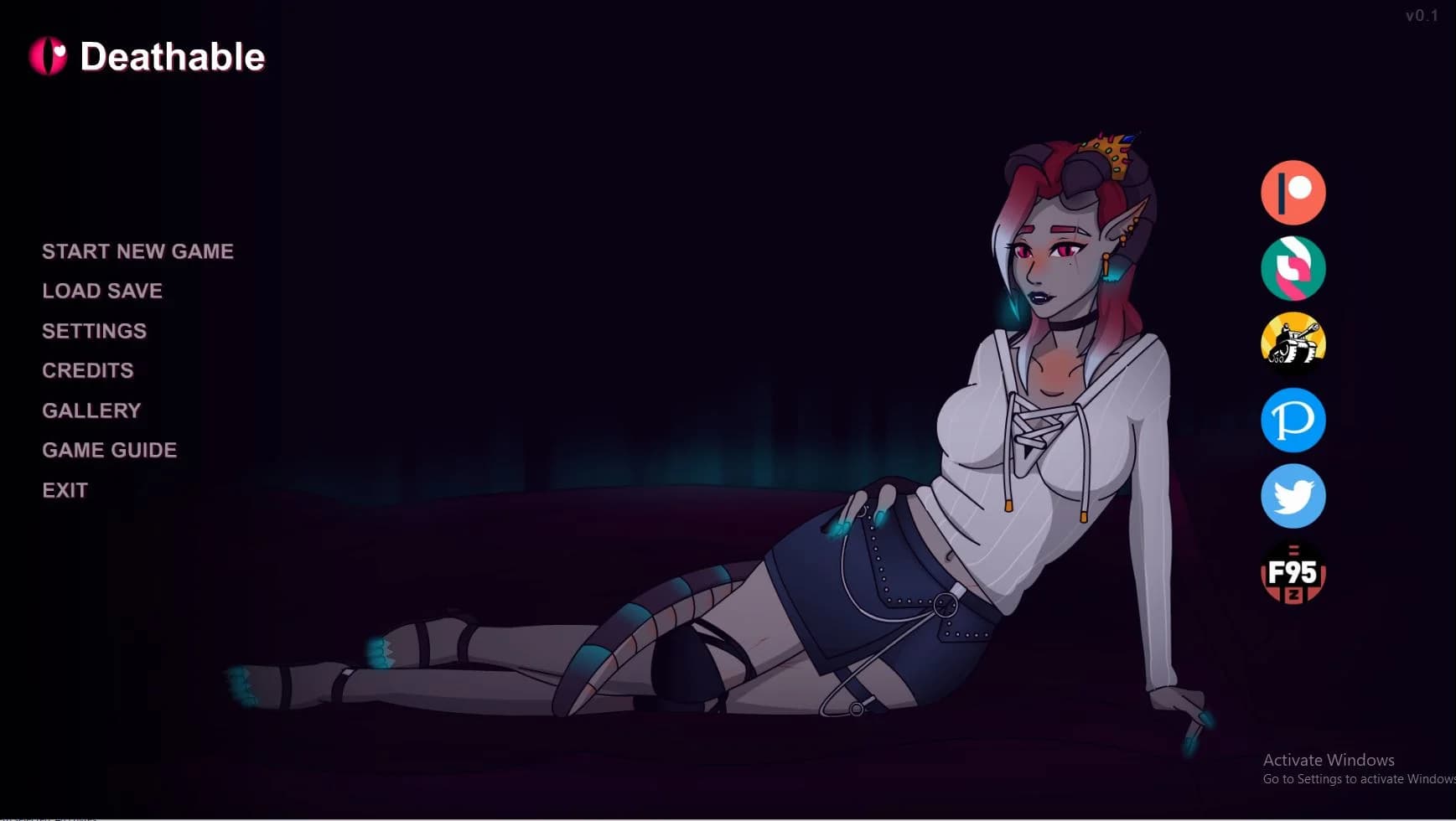 Deathable (v0.3.7) - Visual Novel hentai game screenshot