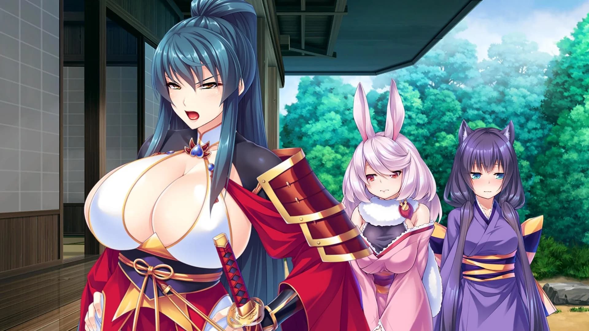 Pretty Girls Four Kings Solitaire - Simulation hentai game screenshot