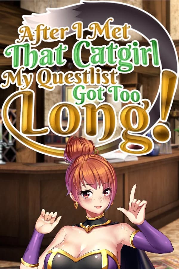 After I met that catgirl, my questlist got too long! - Visual Novel hentai game screenshot