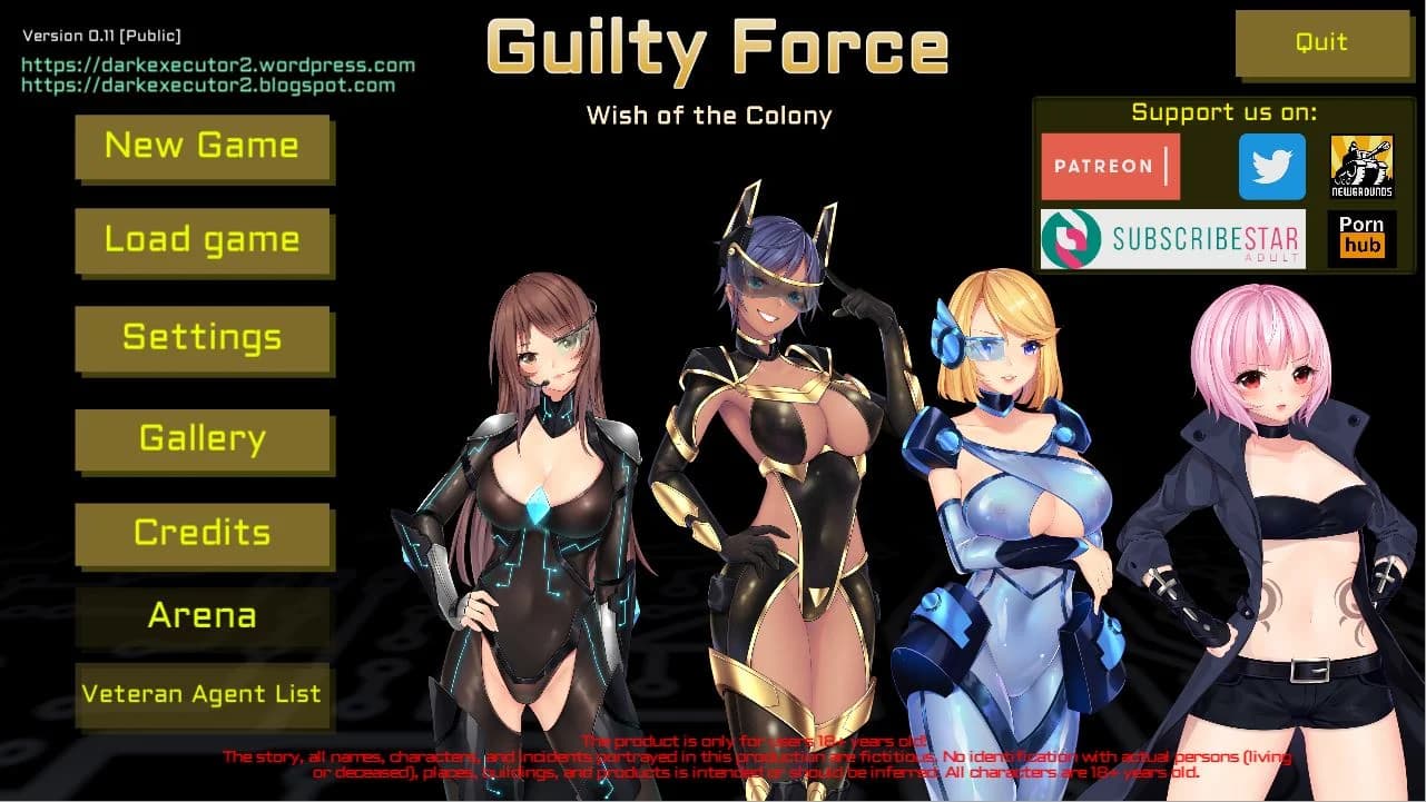 Guilty Force: Wish of the Colony v0.51 - Action hentai game screenshot