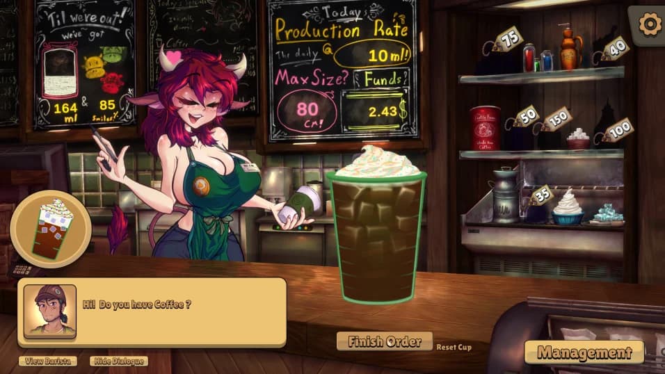Cowtastic Cafe - Puzzle hentai game screenshot